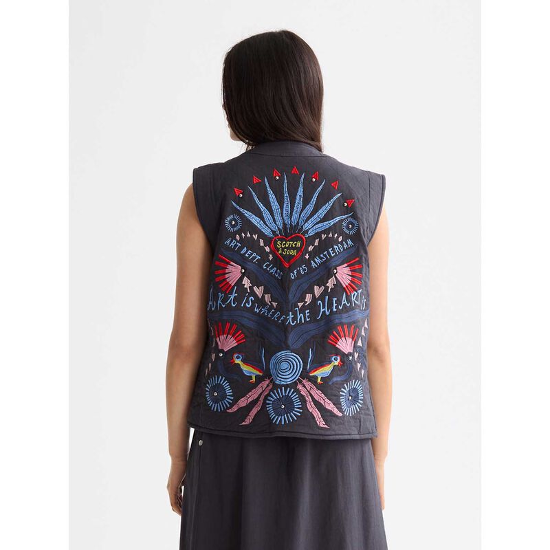 Scotch & Soda Embroidered Gilet image number 1